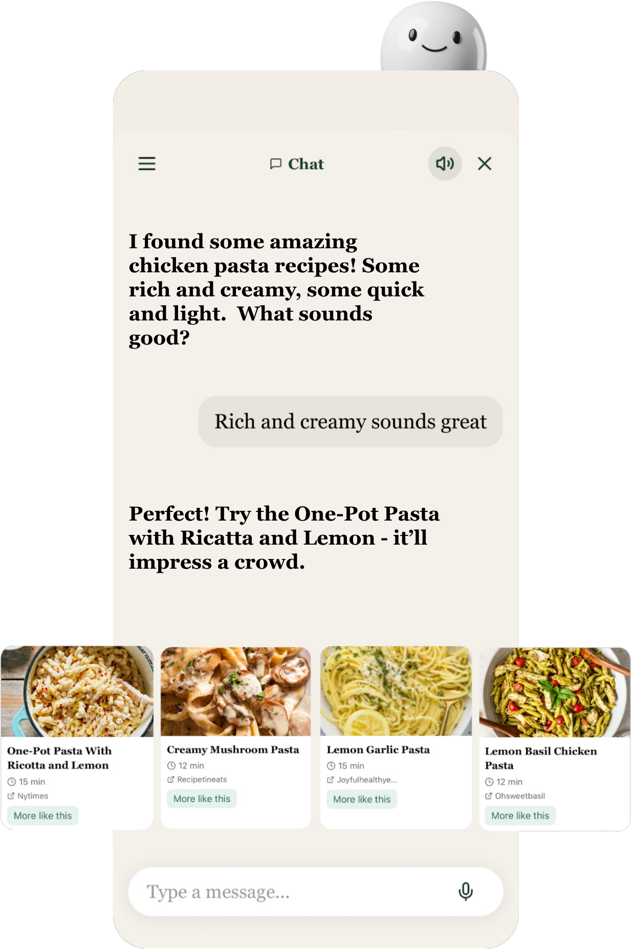 Guided search conversation